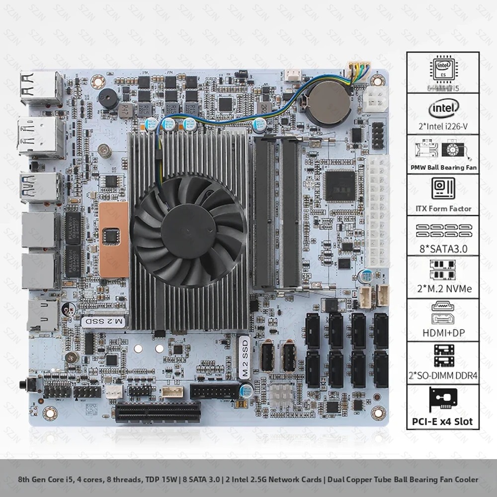 I5-8265U ES NAS Motherboard 8  - Amd Ryzen 7 7840Hs Mini Pc ulasan dan harga