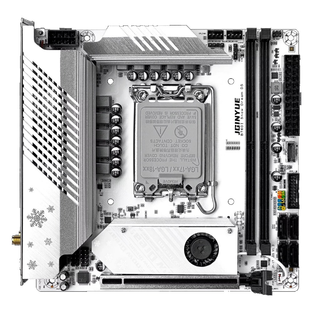 JGINYUE  B760i-Snow Dream  Mot - Lga1700 Itx Motherboard Ddr5 ulasan dan harga