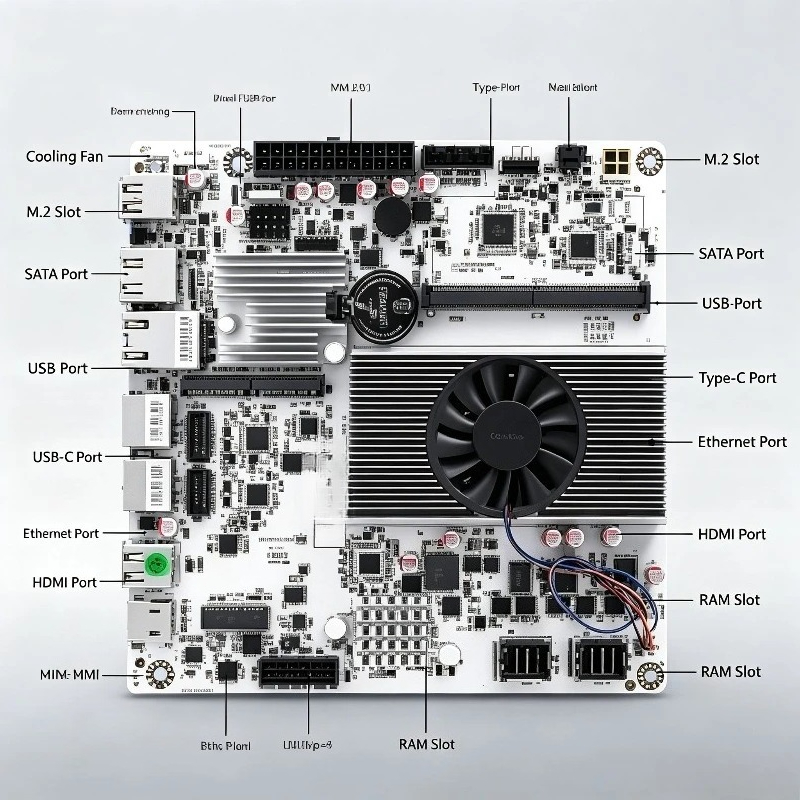 DDR5 RAM, Dual M.2 NVMe, 10Gbp - Nas Motherboard 8 Sata Mini Itx ulasan dan harga